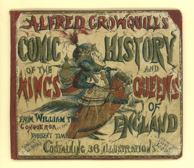 Okładka komiksu Alfreda Crowquillsa Historia królów i królowych Anglii (akwatinta) autorstwa English School