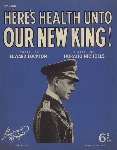 Okładka Heres Health dla naszego nowego króla autorstwa English School