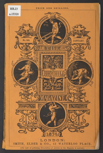 Okładka The Cornhill Magazine, styczeń 1874 autorstwa English School