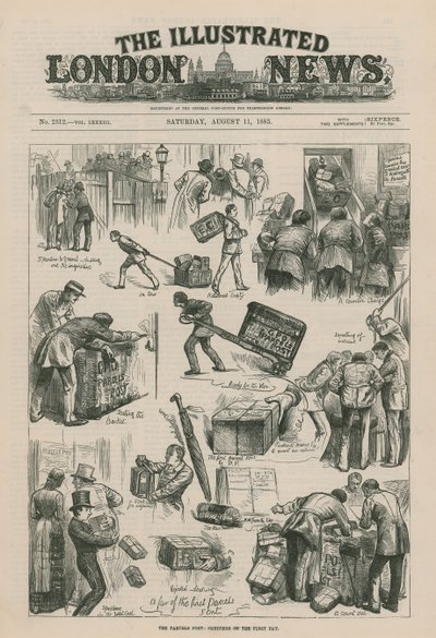 Okładka Illustrated London News autorstwa English School