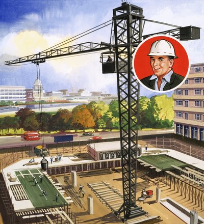 Kierowca żurawia autorstwa English School