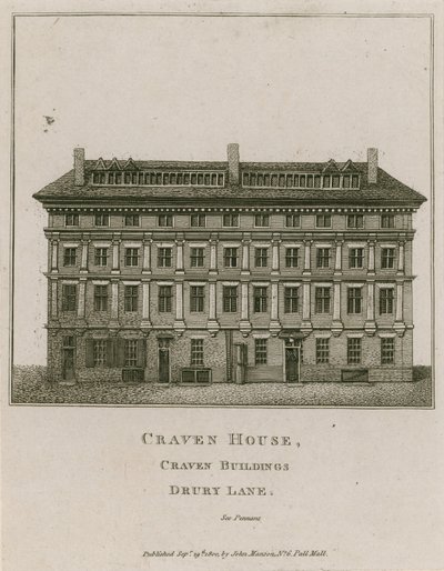 Craven House, Craven Buildings, Drury Lane, Londyn autorstwa English School