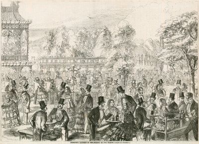 Cremorne Gardens, Londyn, w szczycie sezonu autorstwa English School