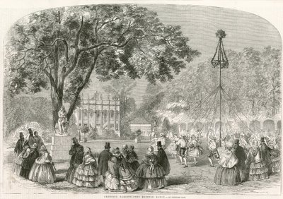 Cremorne Gardens, Londyn, taniec majowy autorstwa English School