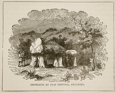 Cromlech w Plas Newydd, Anglesey autorstwa English School