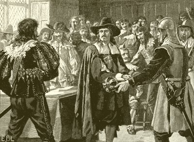 Cromwell rozwiązuje Długi Parlament autorstwa English School