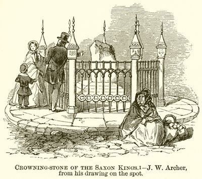 Kamień Koronny Królów Saskich autorstwa English School