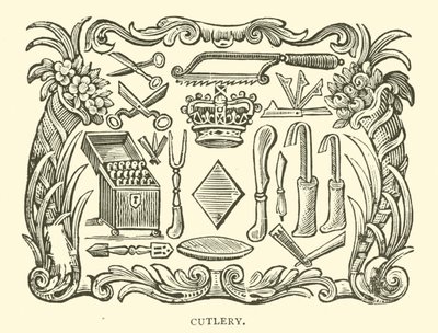 Sztućce (drzewryt) autorstwa English School