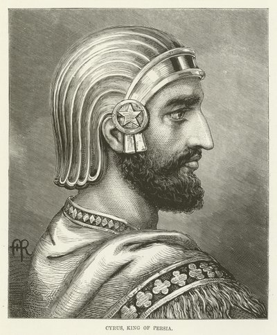 Cyrus, król Persji autorstwa English School