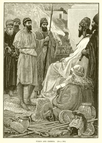 Cyrus i Krezus autorstwa English School