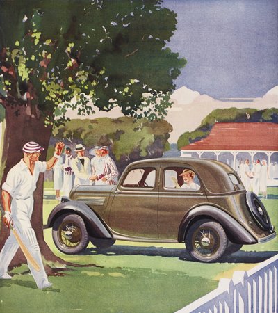 De Luxe Ford Saloon, reklama autorstwa English School