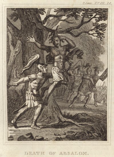 Śmierć Absaloma autorstwa English School