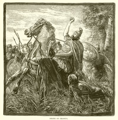 Śmierć Krassusa autorstwa English School