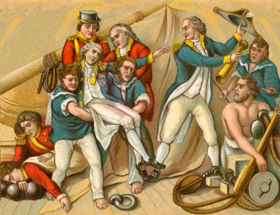Śmierć Nelsona 1805 autorstwa English School