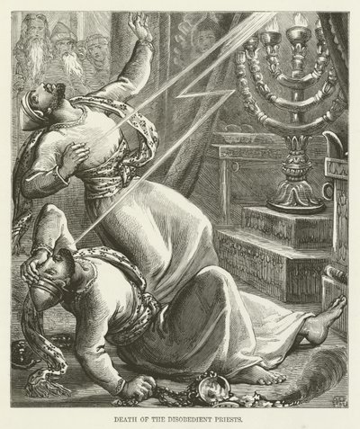 Śmierć nieposłusznych kapłanów autorstwa English School