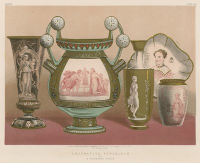 Porcelana dekoracyjna E Rousseau, Paryż autorstwa English School