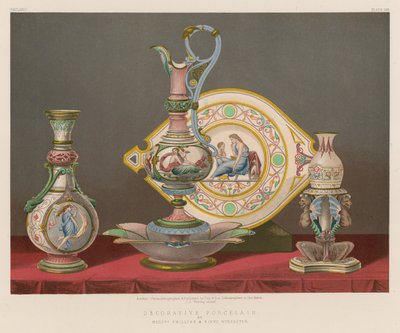 Dekoracyjna porcelana panów Phillips i Binns, Worcester autorstwa English School