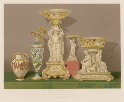 Dekoracyjna porcelana Sir J Duke and Nephews, Burslem autorstwa English School