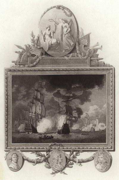 Klęska floty holenderskiej, 3 czerwca 1665 autorstwa English School