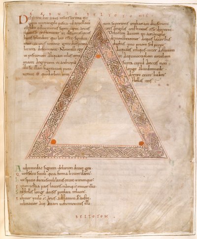 Deltoton, z Aratus Cycerona (tusz na papierze) autorstwa English School