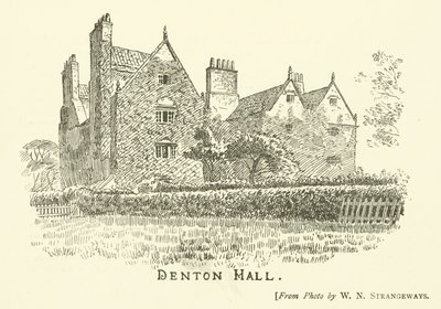 Denton Hall (grawerunek) autorstwa English School