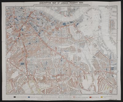 Opisowa mapa ubóstwa Londynu, Charles Booth autorstwa English School