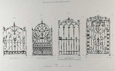 Wzory balustrad żeliwnych z 