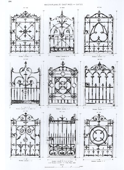 Projekty balustrad żeliwnych firmy Macfarlanes Castings autorstwa English School