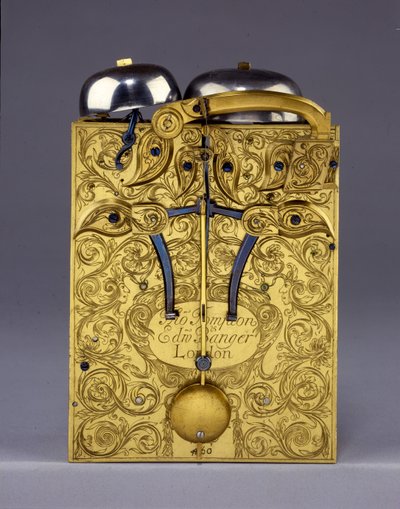 Fragment obrazu The Barnard Tompion, Tompion and Banger, Londyn, nr 460, uderzający zegar na wsporniku, ok. 1708 autorstwa English School