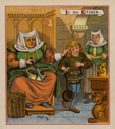 Dick Whittington i jego kot (kolor lito) autorstwa English School