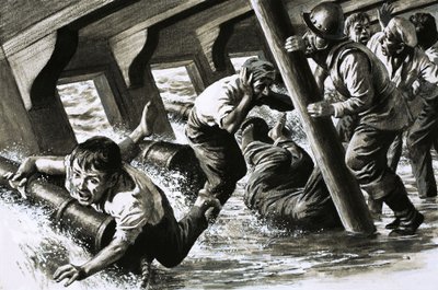 Katastrofa nadeszła szybko do „Mary Rose” autorstwa English School
