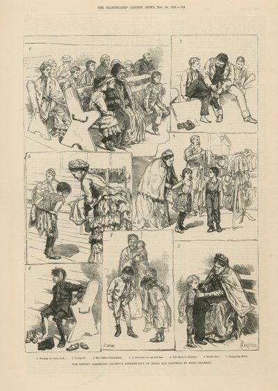 Rozdawanie odzieży biednym autorstwa English School