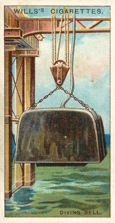 Dzwon nurkowy (chromolitho) autorstwa English School