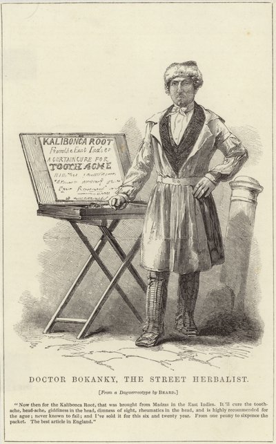 Doktor Bokanky uliczny zielarz autorstwa English School
