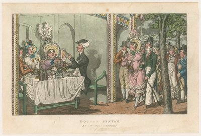 Doctor Syntax w Vauxhall Gardens autorstwa English School