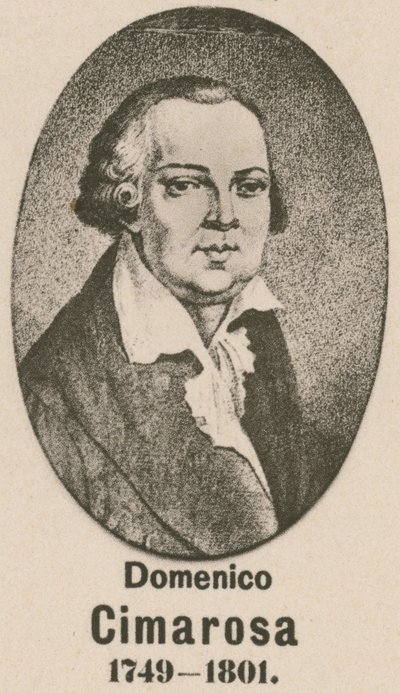 Domenico Cimarosa (wklęsłodruk) autorstwa English School