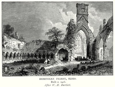 Klasztor dominikanów, Sligo (rycina) autorstwa English School