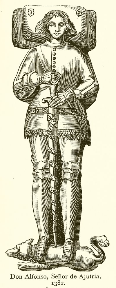 Don Alfonso, Pan Ajufria. 1382 autorstwa English School