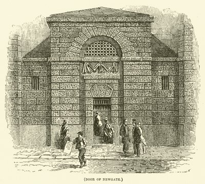 Drzwi Newgate (grawerunek) autorstwa English School
