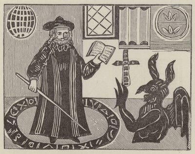 Dr John Faustus (grafika) autorstwa English School