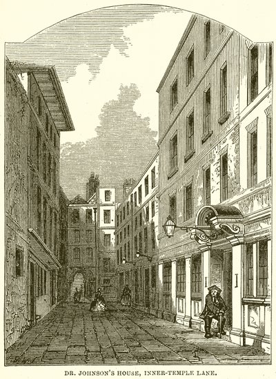 Dom Dr. Johnsons, Inner-Temple Lane autorstwa English School
