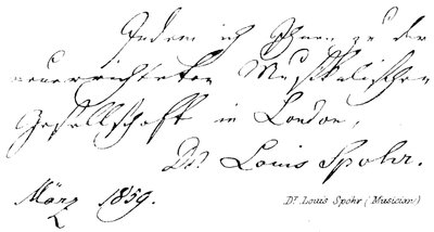 Dr Louis Spohr (muzyk) autorstwa English School