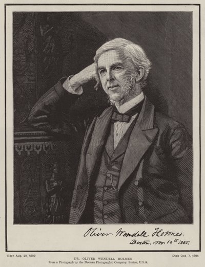 Dr Oliver Wendell Holmes (Grawerowanie) autorstwa English School