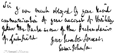 dr Samuel Johnson autorstwa English School