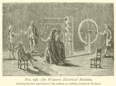 Maszyna elektryczna dr Watsona (grawerowanie) autorstwa English School