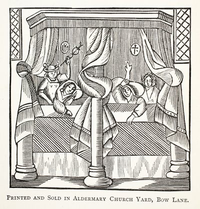 Sny i krety, ilustracja z książki Rozdział XVIII, autorstwa Johna Ashtona, wyd. 1882 autorstwa English School