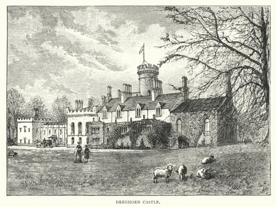 Zamek Dreghorn (rycina) autorstwa English School