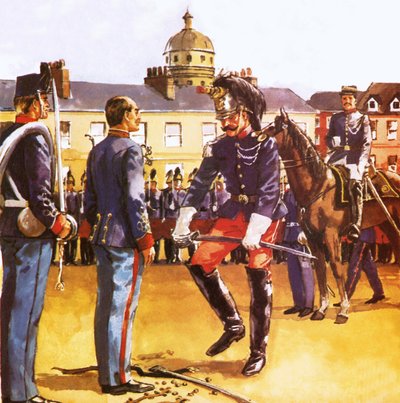 Dreyfus publicznie upokorzony autorstwa English School