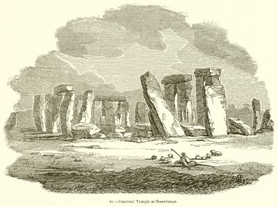 Świątynia Druidyczna w Stonehenge autorstwa English School