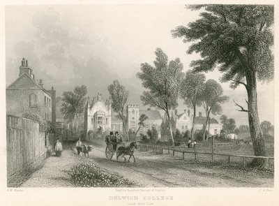 Dulwich College, Londyn, widok na południowy zachód autorstwa English School